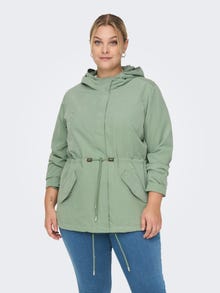 ONLY Capuchon Jas -Hedge Green - 15293934
