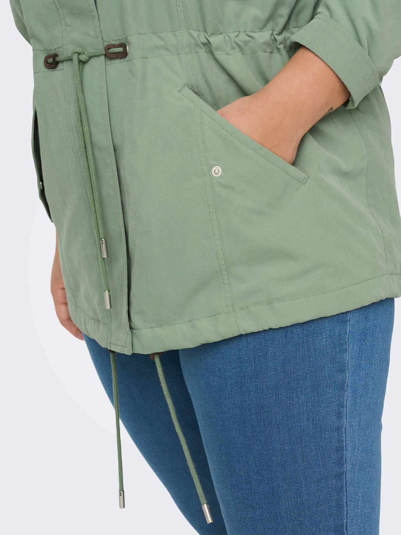 ONLY Chaquetas Capucha -Hedge Green - 15293934