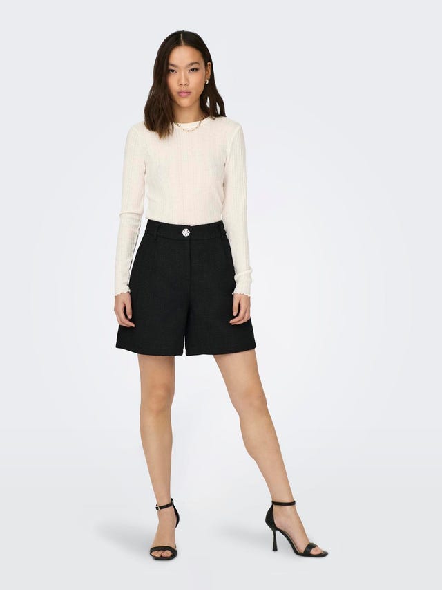 Shorts for Women: Black, | & Khaki, ONLY More White