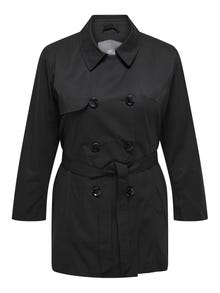 ONLY Curvy Solid colored Trenchcoat -Black - 15293954