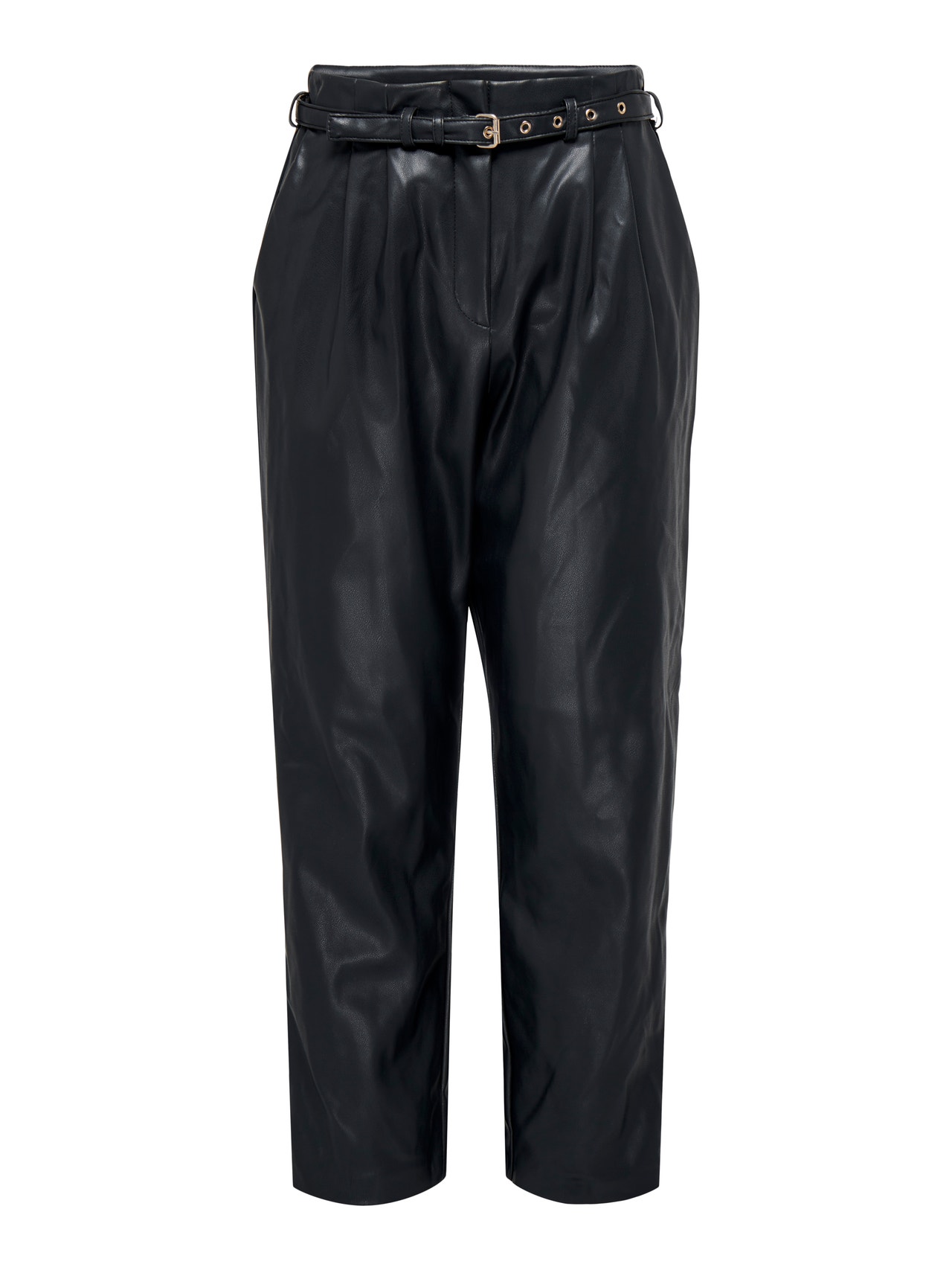 ONLY Comfort Fit Mid waist Trousers -Black Beauty - 15293976