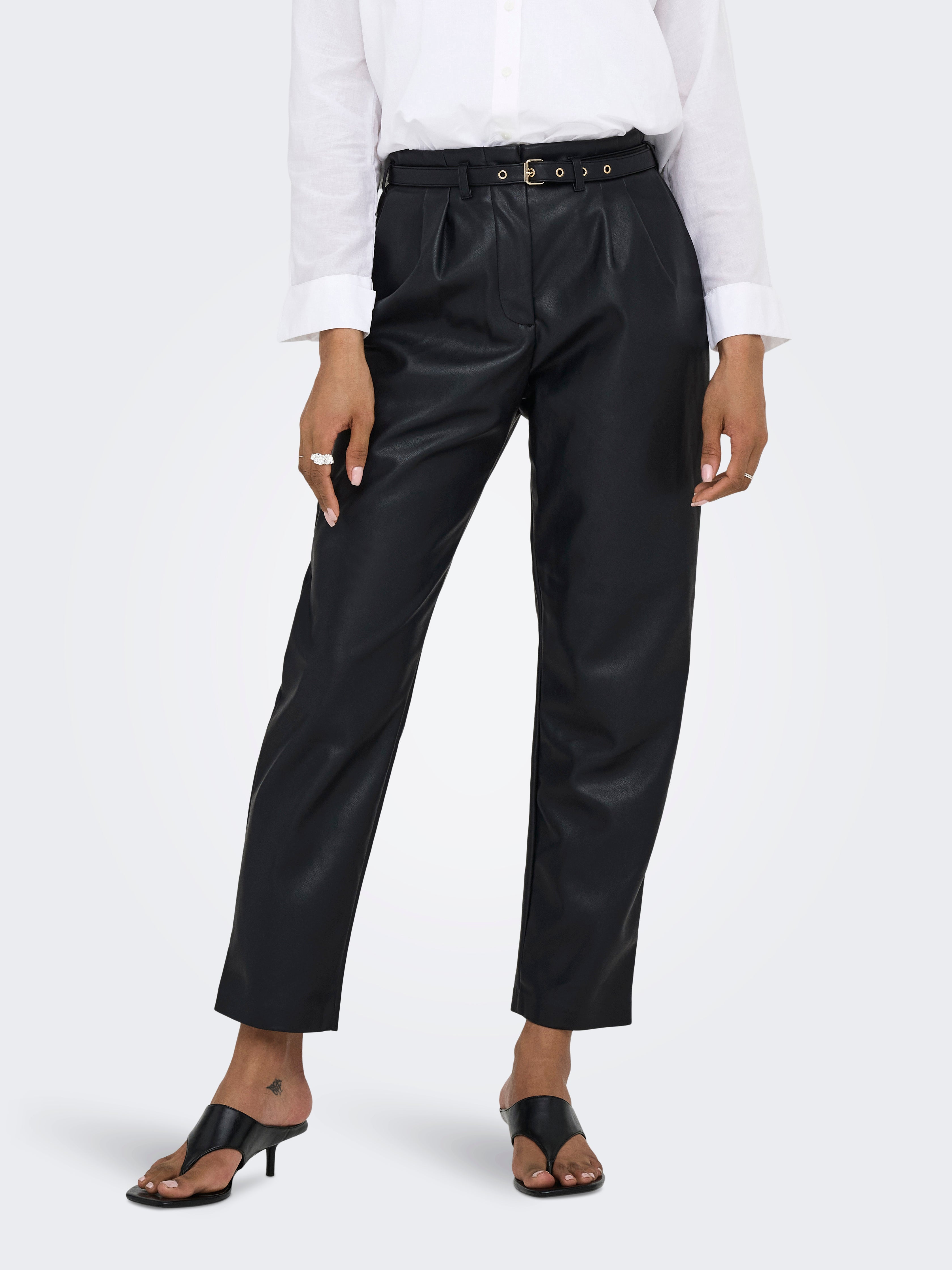 Onlheidi Komfort Fit Kunstlederhosen