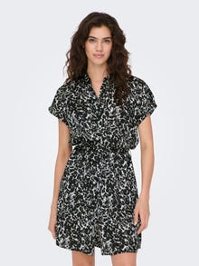 ONLY Printed shirt dress -Cloud Dancer - 15294059