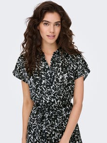 ONLY Printed shirt dress -Cloud Dancer - 15294059