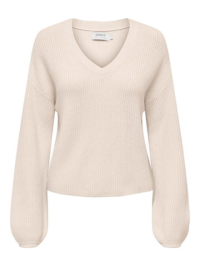 ONLY V-neck knit pullover - 15294086