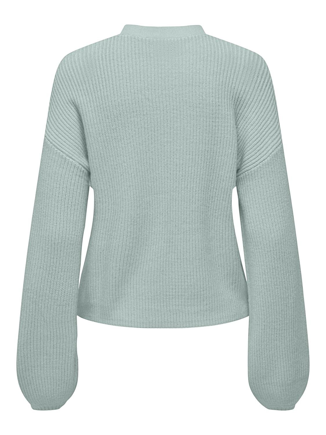 ONLY V-neck knit pullover -Harbor Gray - 15294086