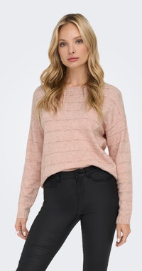 Onlkatia Highneck Pullover Light Pink