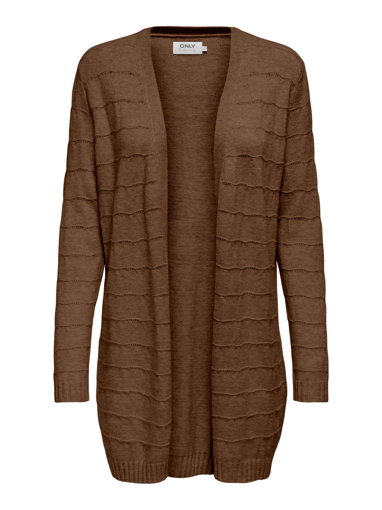 ONLY Long knit cardigan -Friar Brown - 15294120