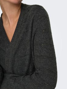 ONLY Long knit cardigan -Dark Grey Melange - 15294120
