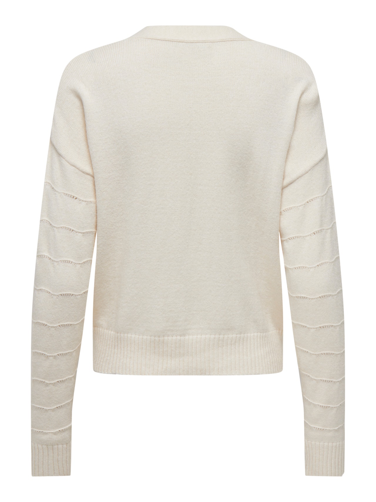 ONLY V-neck knit cardigan -Whitecap Gray - 15294121