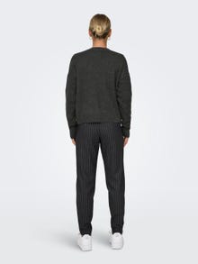 ONLY V-neck knit cardigan -Dark Grey Melange - 15294121