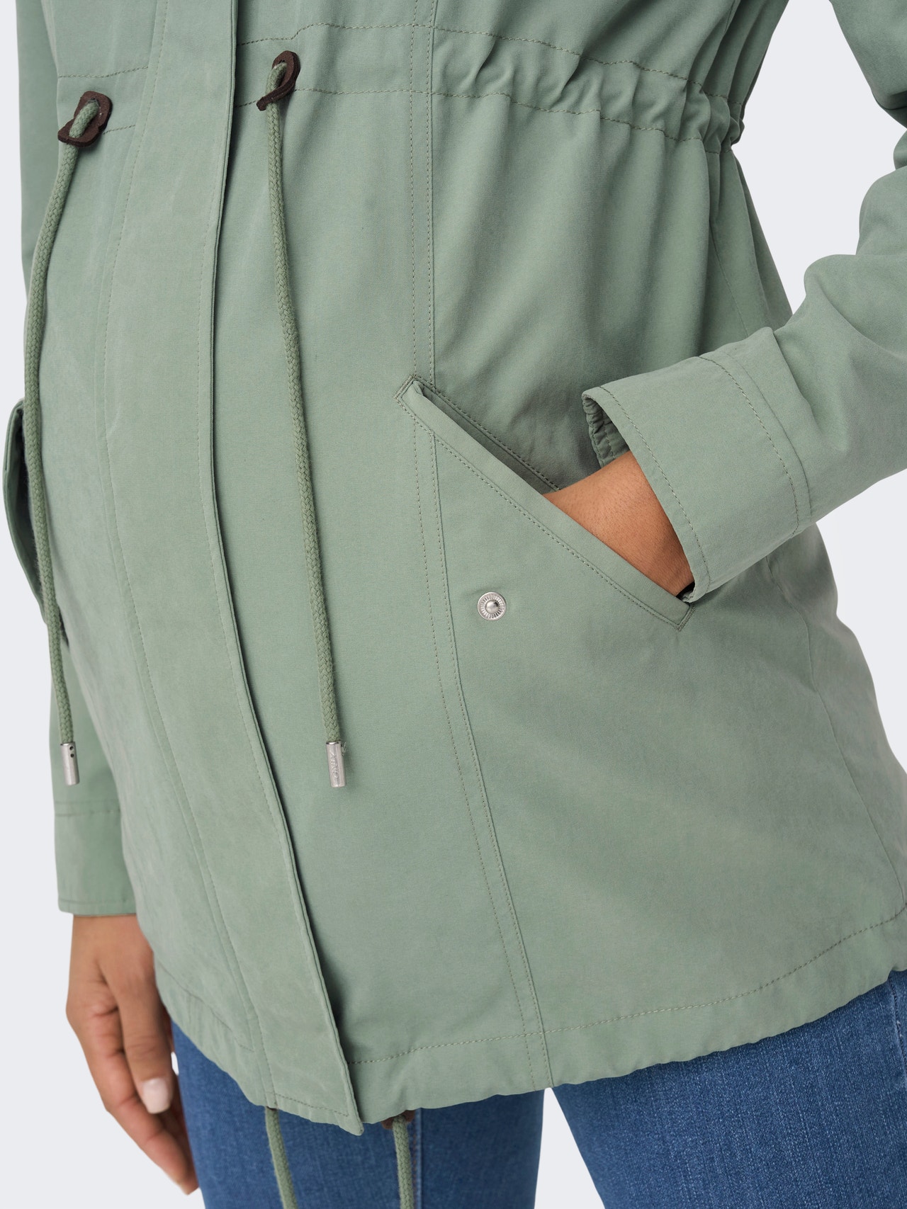 ONLY Vestes Capuche Grossesse -Hedge Green - 15294129