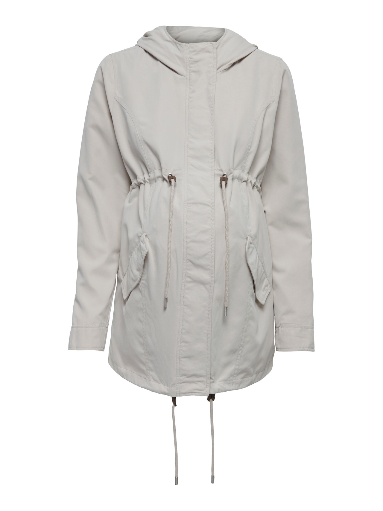 ONLY Mama Overgangs Parka -Silver Lining - 15294129