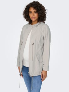 ONLY Hood Maternity Jacket -Silver Lining - 15294129