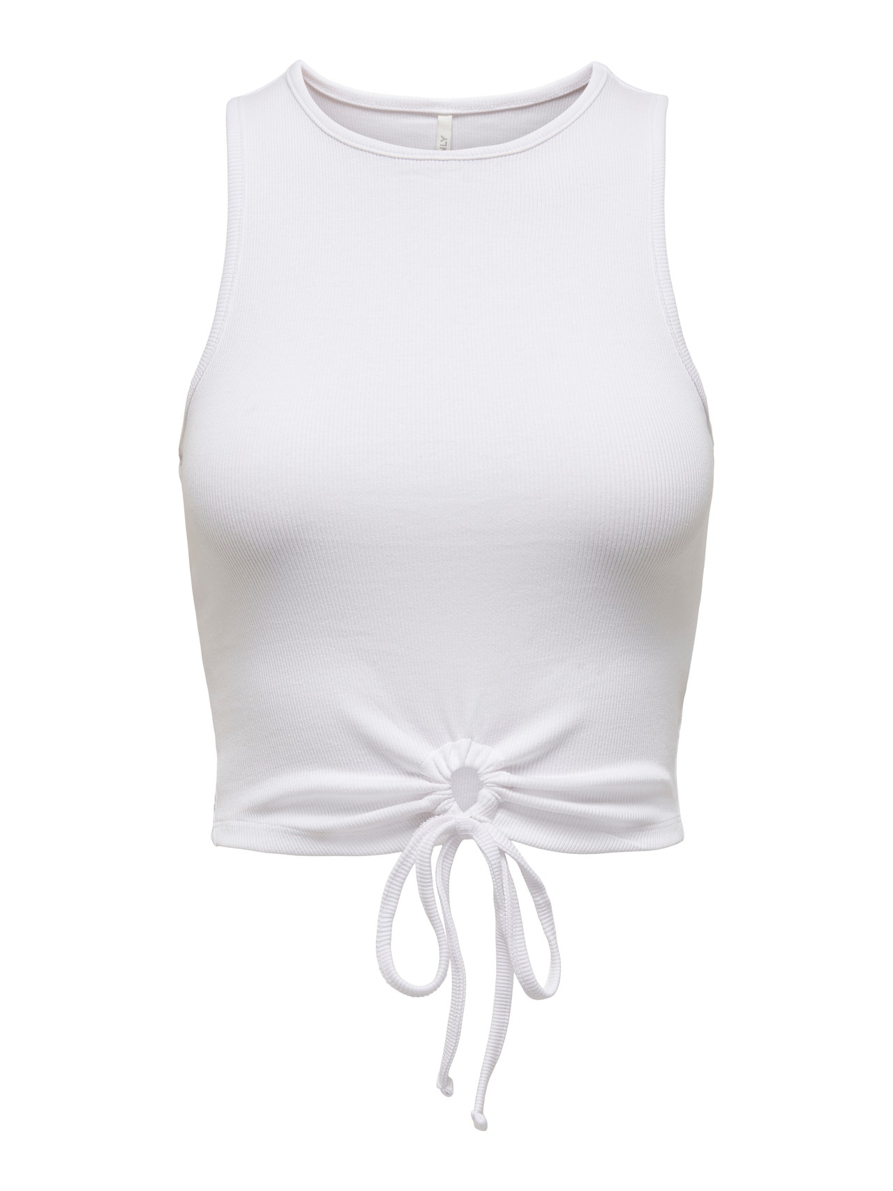 ONLY Cropped Detail Top -Bright White - 15294173