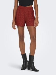 ONLY Normal geschnitten Mittlere Taille Shorts -Cinnabar - 15294178