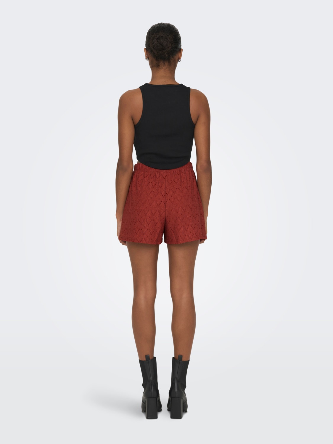 ONLY Regular Fit Mid waist Shorts -Cinnabar - 15294178