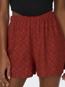 ONLY Regular Fit Mid waist Shorts -Cinnabar - 15294178