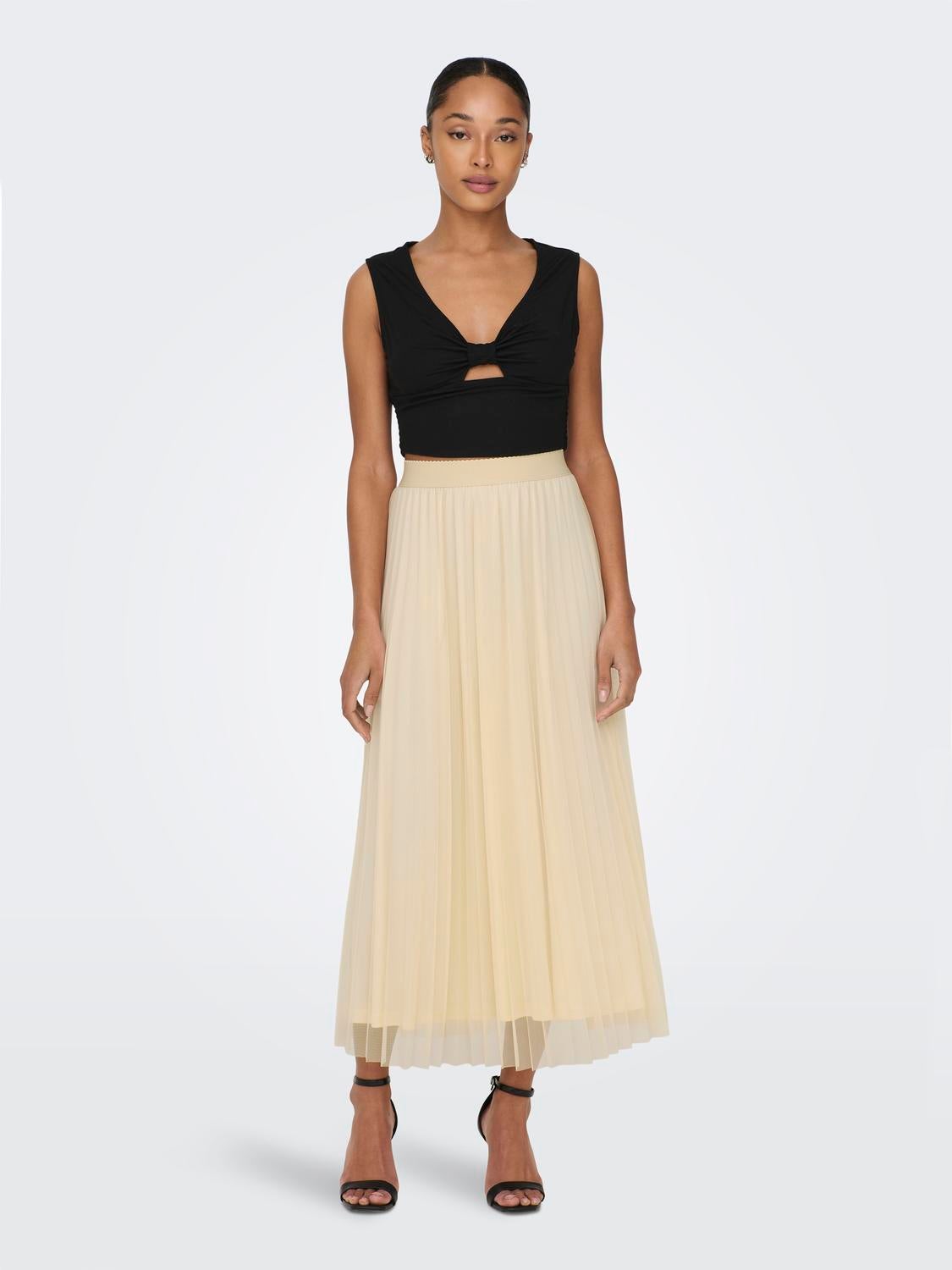 Long pleated skirt outlet 30