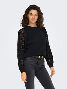 ONLY Regular Fit Round Neck Sweatshirt -Black - 15294283