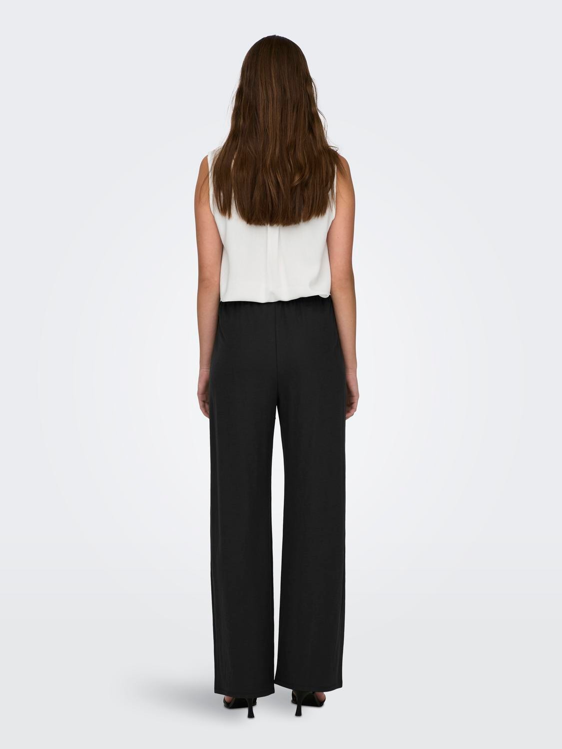 ONLY Classic trousers with strings -Black - 15294429