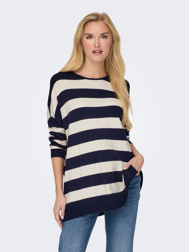 ONLY Round Neck Dropped shoulders Pullover - 15294434