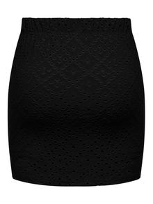 ONLY Mini nederdel med ruching detalje -Black - 15294437