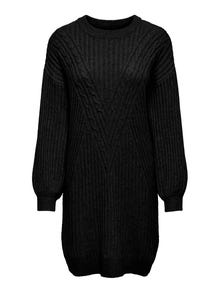 ONLY Regular fit O-hals Lange jurk -Black - 15294488