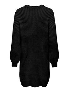 ONLY Vestido largo Corte regular Cuello redondo -Black - 15294488
