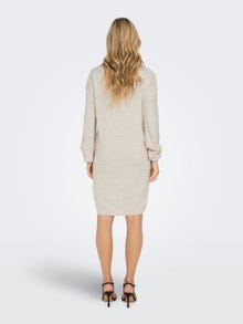 ONLY Regular Fit V-hals Lang kjole -Pumice Stone - 15294523