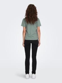 ONLY Regular Fit V-Neck Top -Chinois Green - 15294612