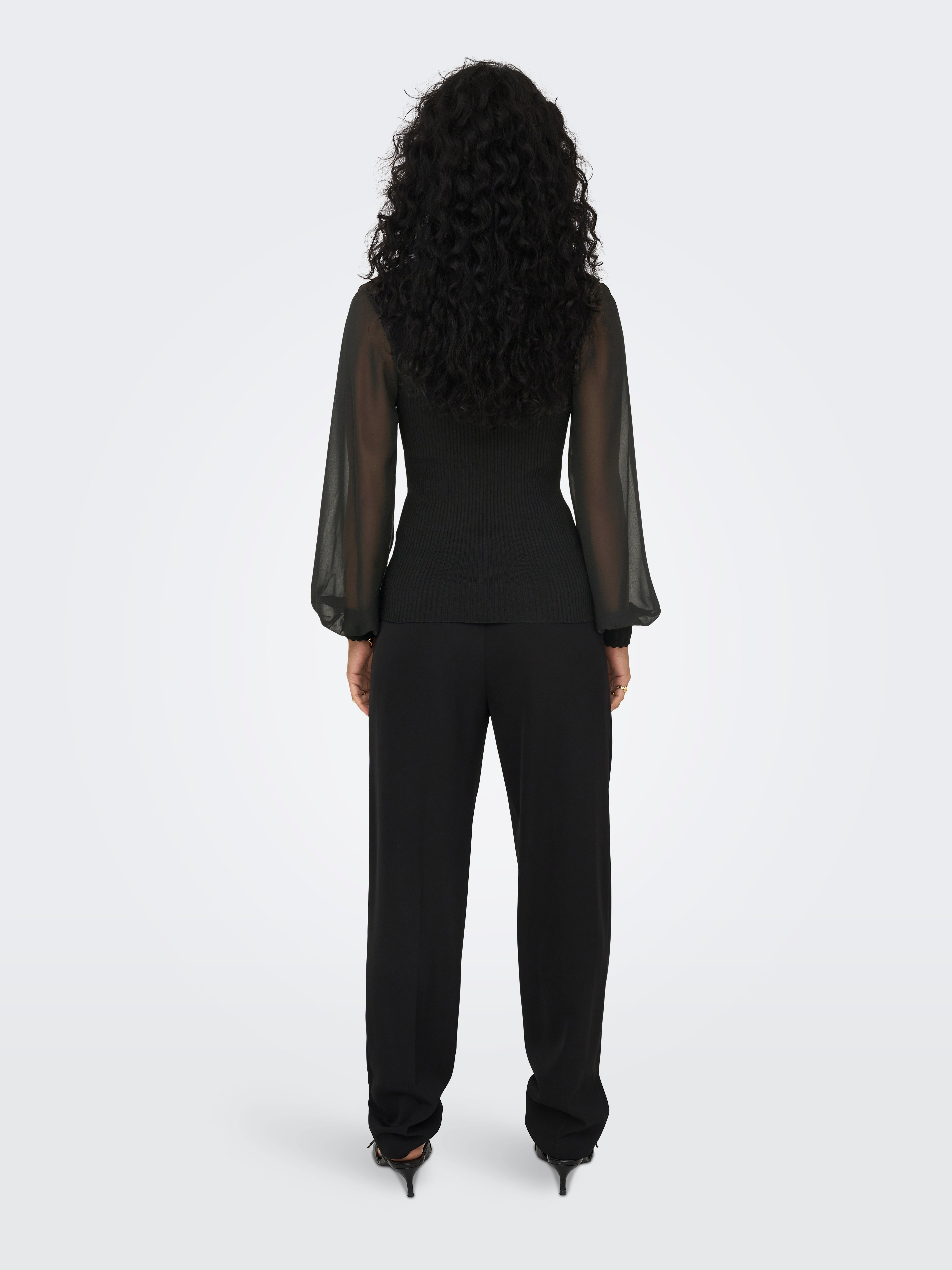 V-Neck Pullover | Black | ONLY®