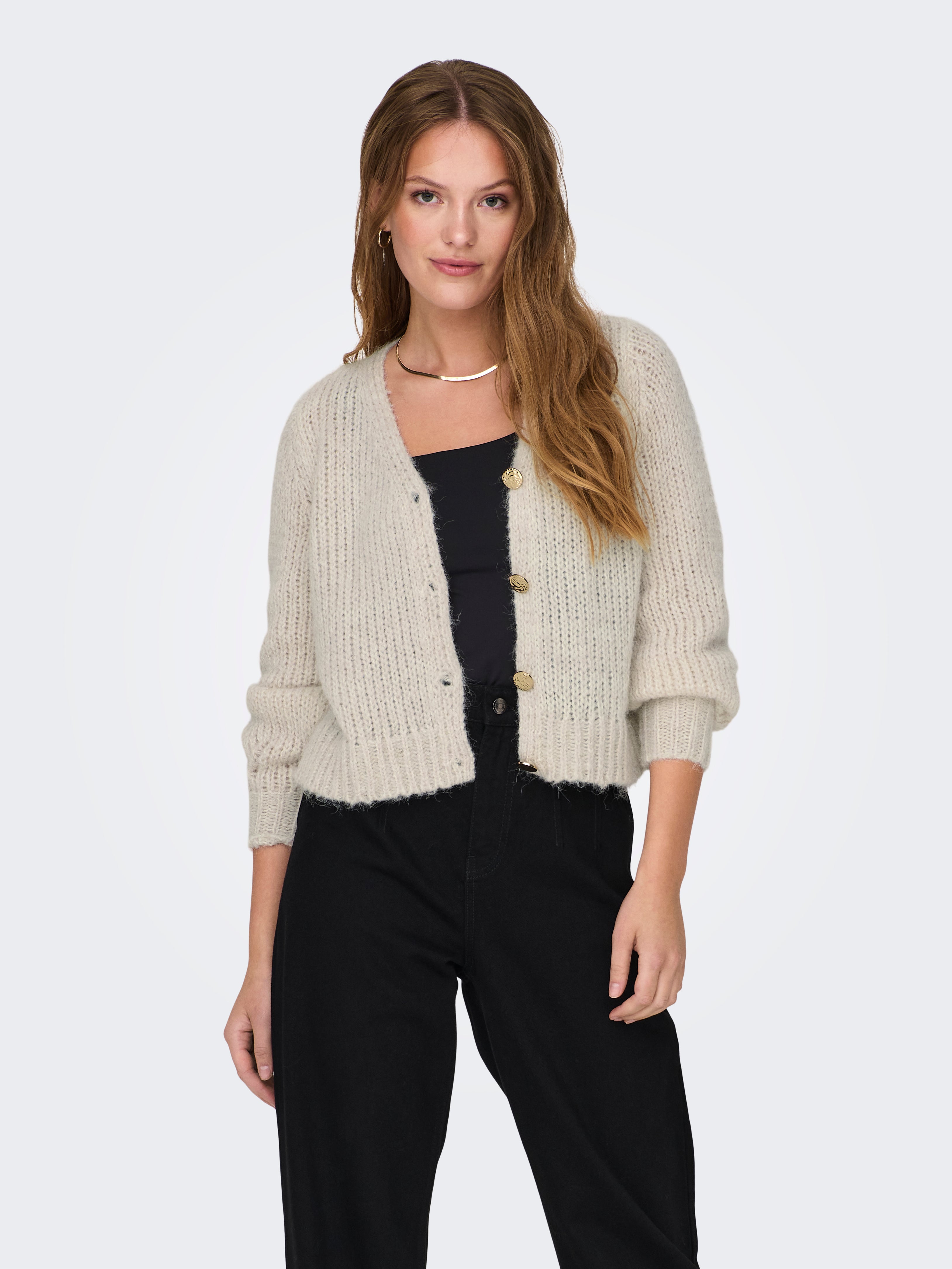 ONLMINNI Strickjacke | Hellgrau | ONLY®