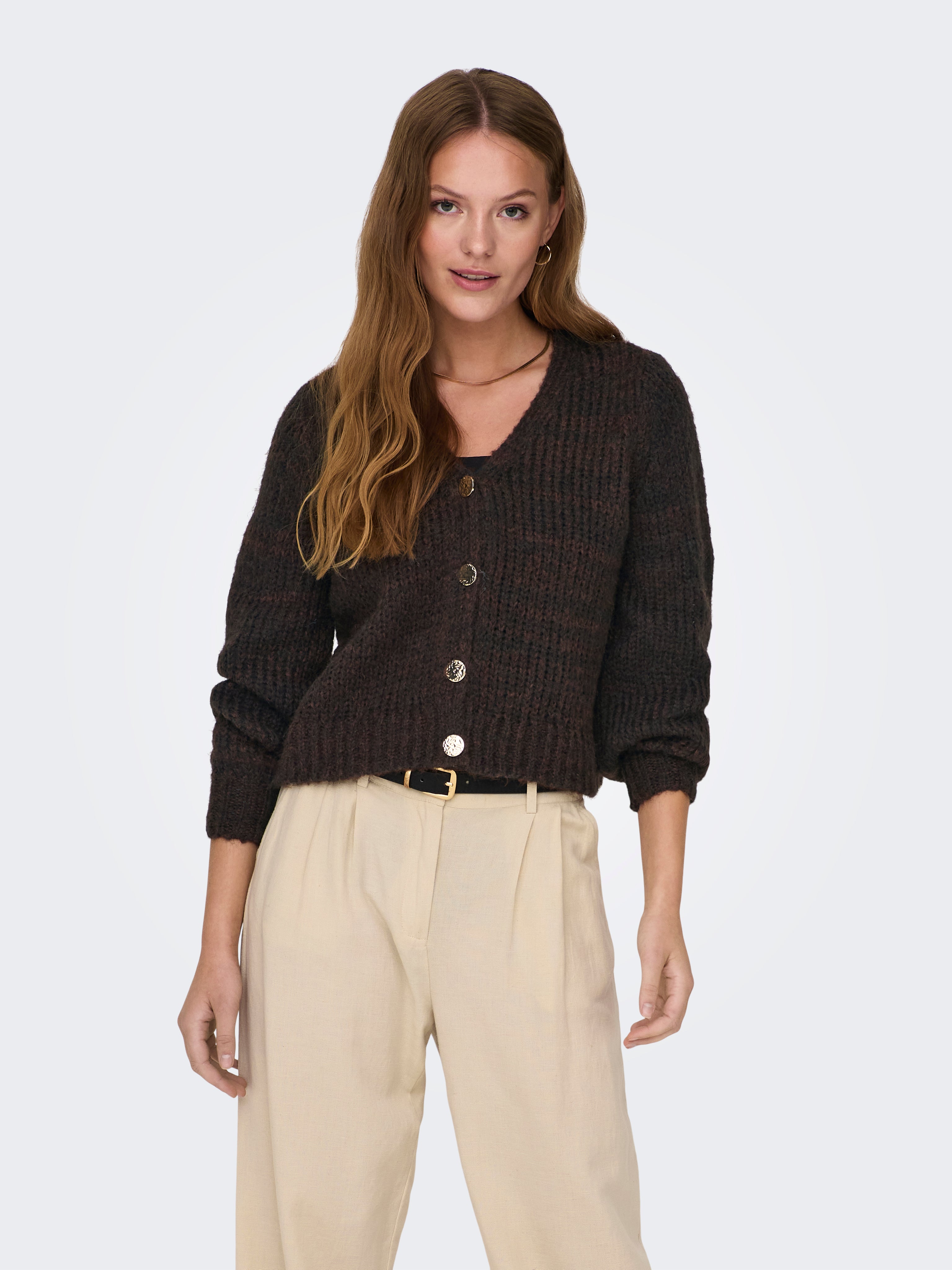 ONLMINNI Strickjacke | Dunkelbraun | ONLY®
