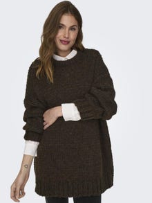 ONLY Pull-overs Col rond -Chestnut - 15294657