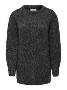 ONLY Pull-overs Col rond -Dark Grey Melange - 15294657