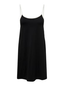 ONLY Regular Fit O-hals Kort kjole -Black - 15294663