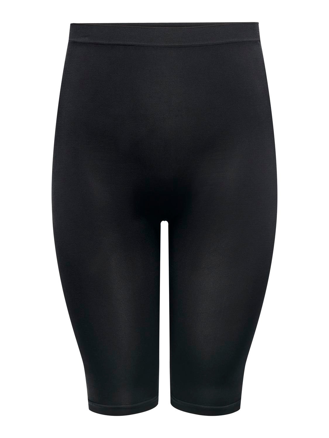 ONLY Curvy high waist slim fit shorts -Black - 15294672