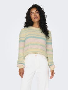 ONLY O-hals Pullover -French Vanilla - 15294697