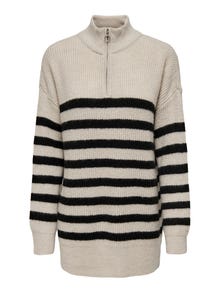 ONLY High neck Pullover -Moonbeam - 15294728