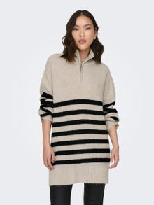 ONLY High neck knitted pullover -Moonbeam - 15294728