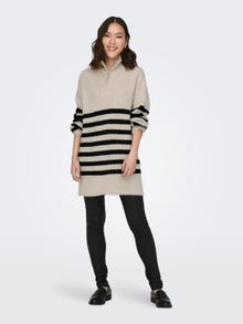 ONLY High neck knitted pullover -Moonbeam - 15294728
