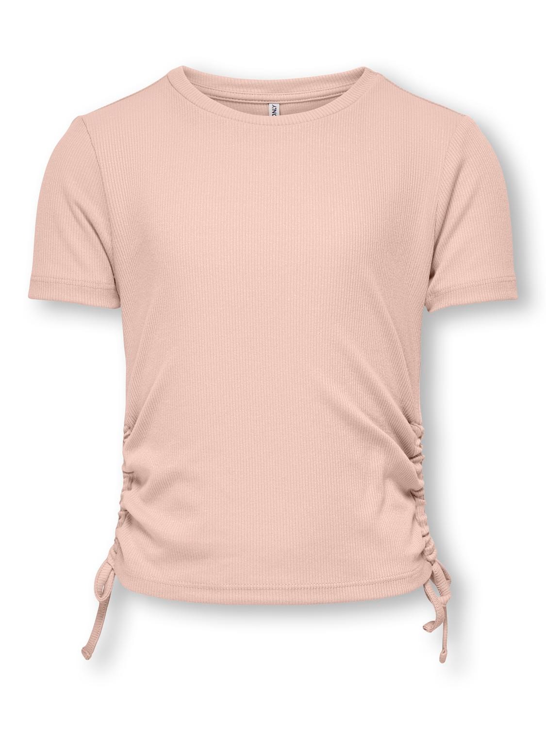 ONLY Slim Fit O-ringning T-shirt -Rose Smoke - 15294733