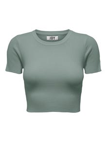ONLY Cropped strik top -Chinois Green - 15294790