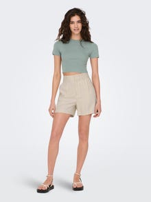 ONLY Cropped strik top -Chinois Green - 15294790