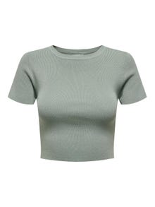 ONLY Cropped knit top -Jadeite - 15294790