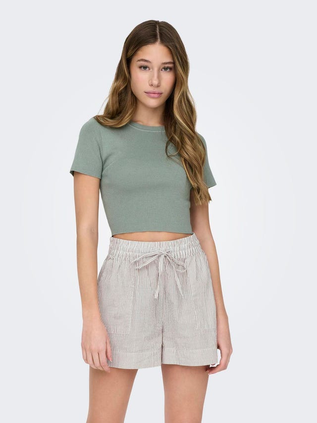 ONLY Cropped knit top - 15294790