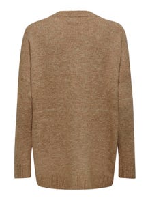 ONLY O-hals Pullover -Toasted Coconut - 15294801