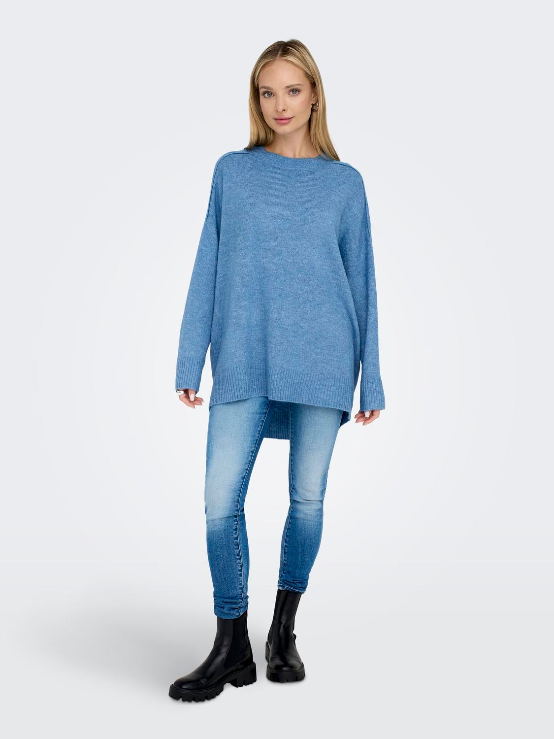 ONLY Round Neck Pullover -Super Sonic - 15294801