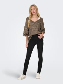 ONLY Pull-overs Col en V -Toasted Coconut - 15294806